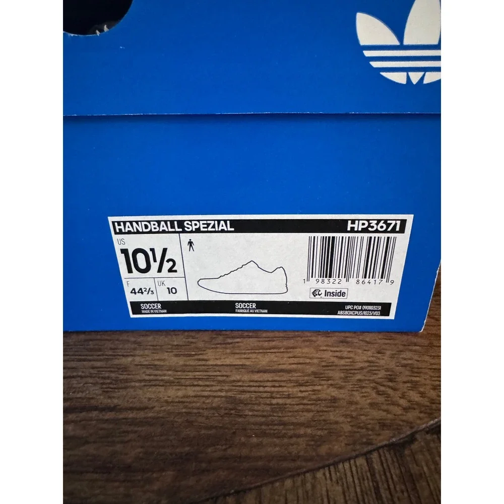 Adidas Handball Spezial Italia Grey Navy Gum Men's Sneakers HP3671 Size 10.5